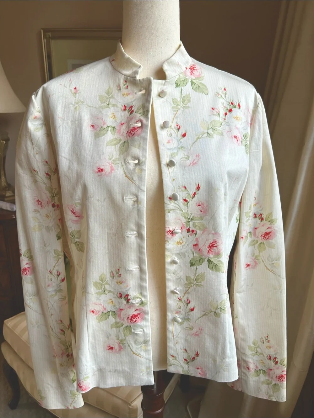 Vintage Lauren Ralph Lauren Floral Stretch Cotton Chintz Jacket (size notes)